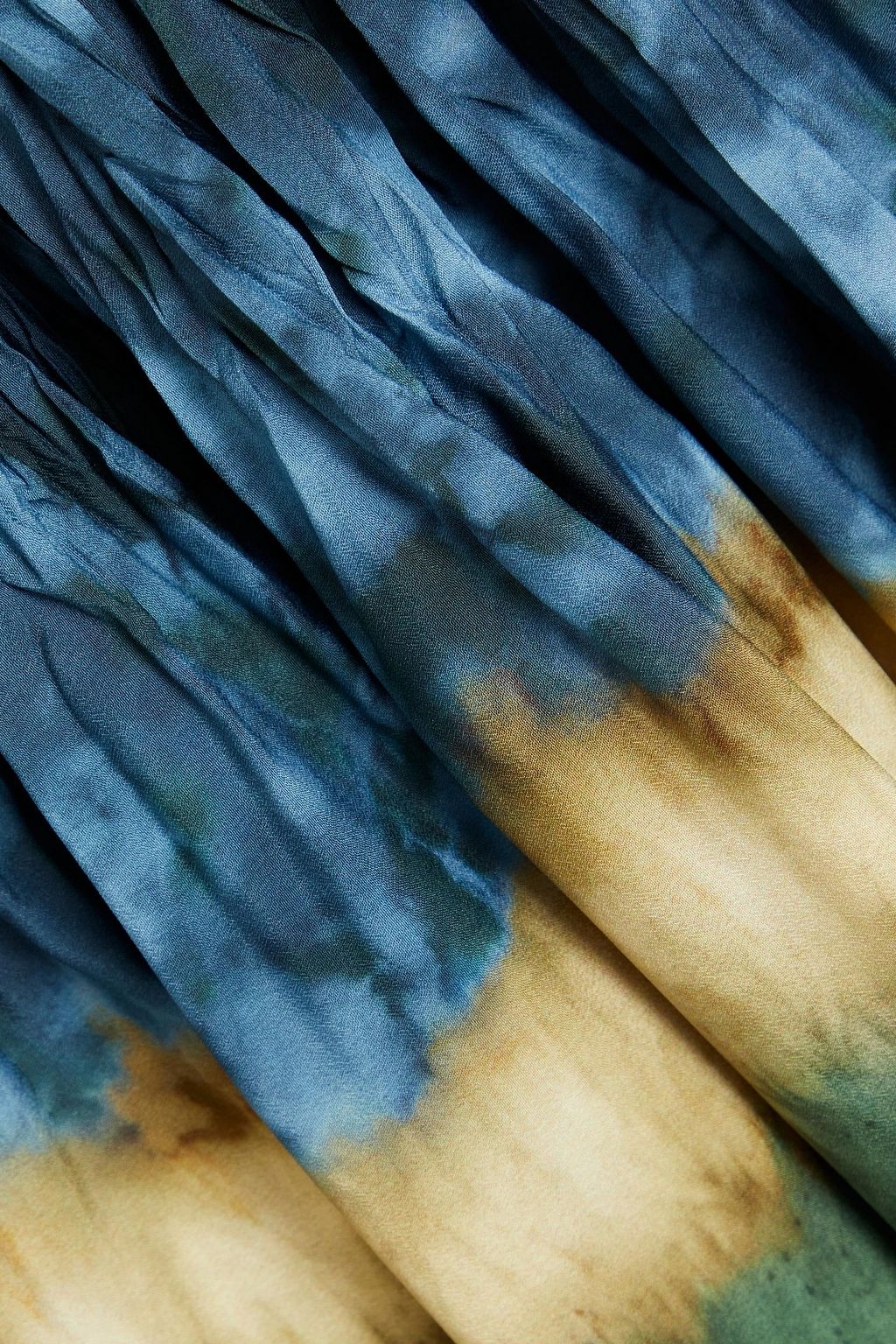 ALTUZARRA 타이다이 크링클 크레이프 드 신 미디 드레스