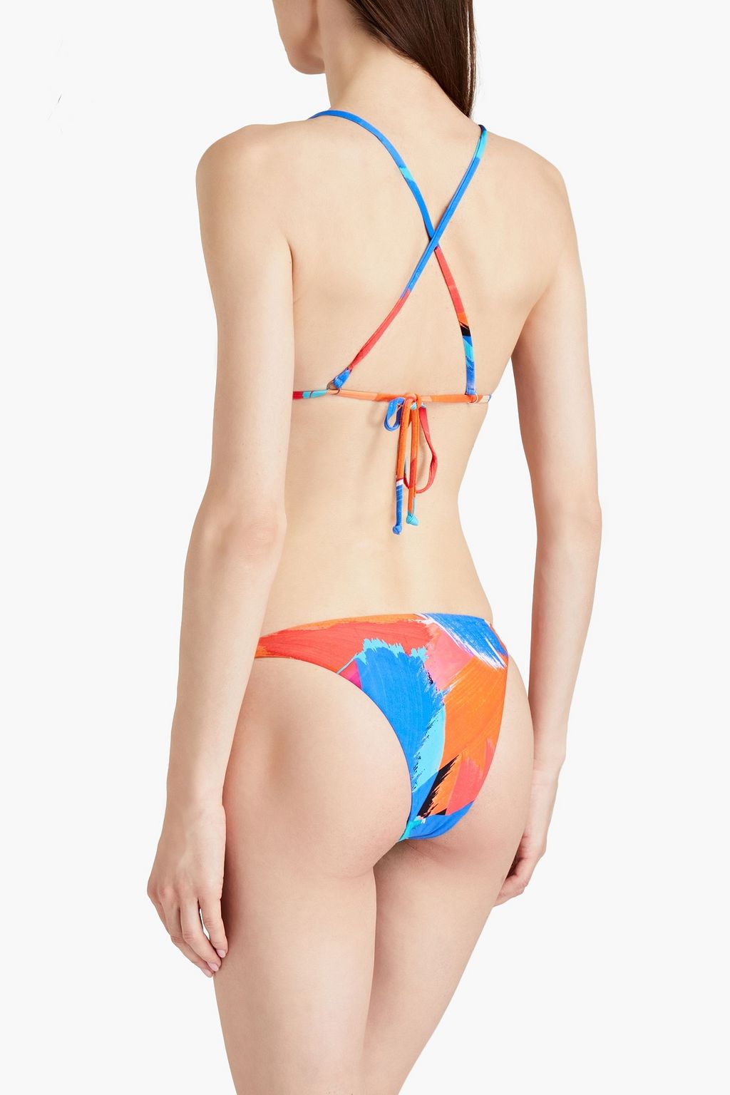 SEAFOLLY 프린트 트라이앵글 비키니 탑