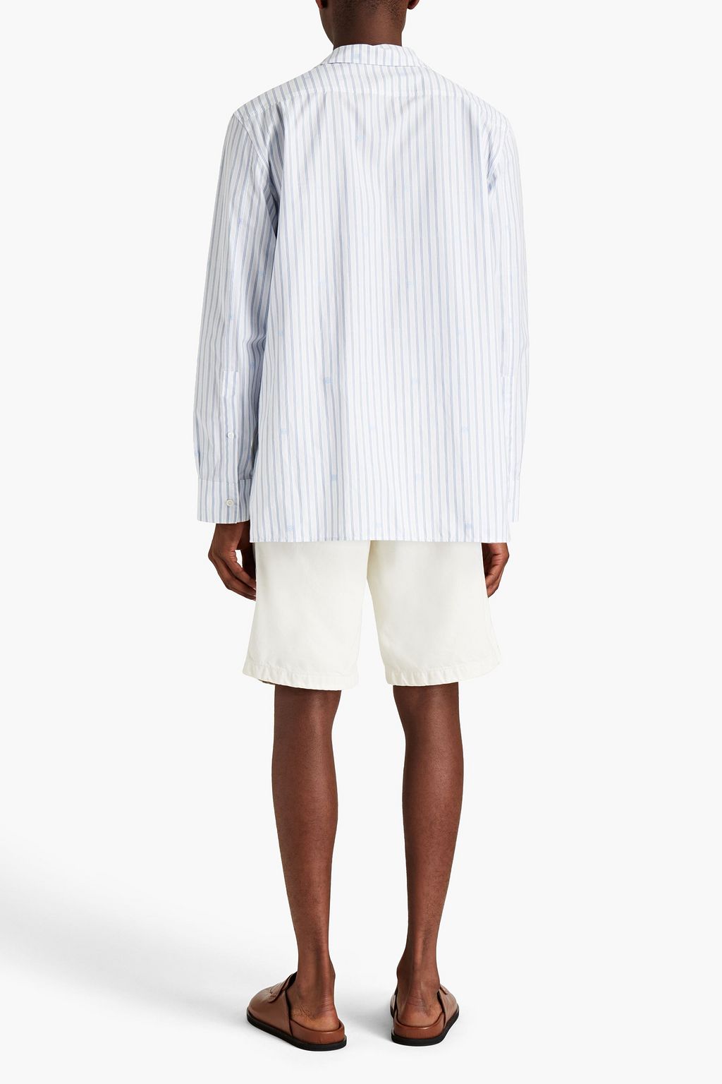 LOEWE Striped cotton-poplin shirt