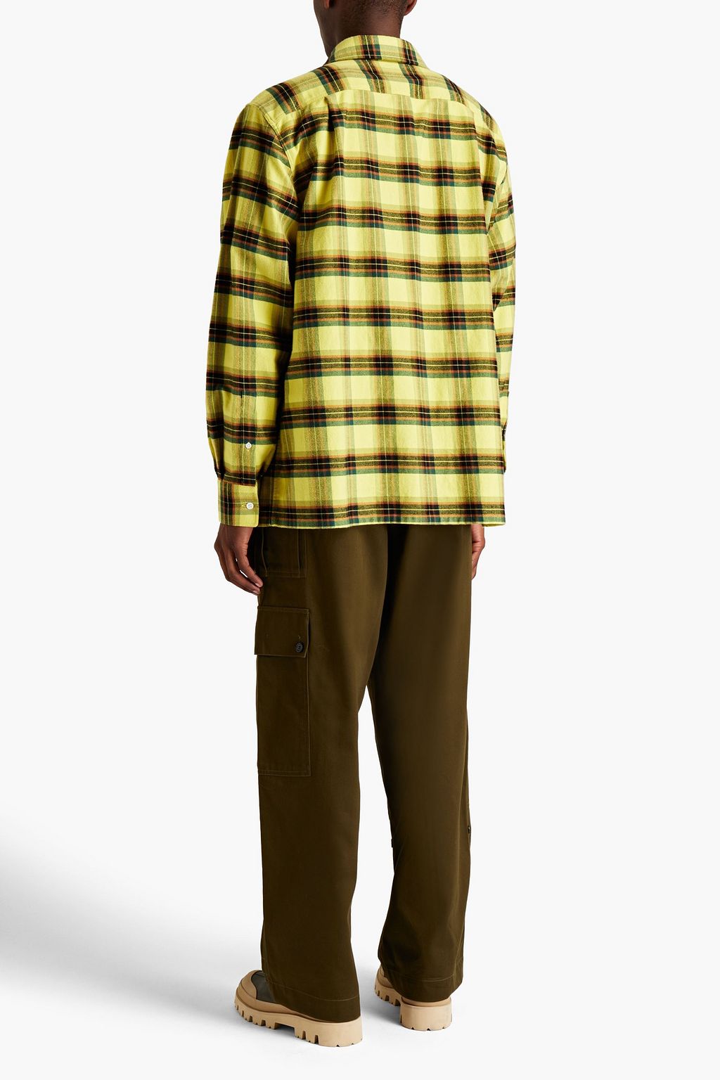 LOEWE Checked cotton-twill shirt