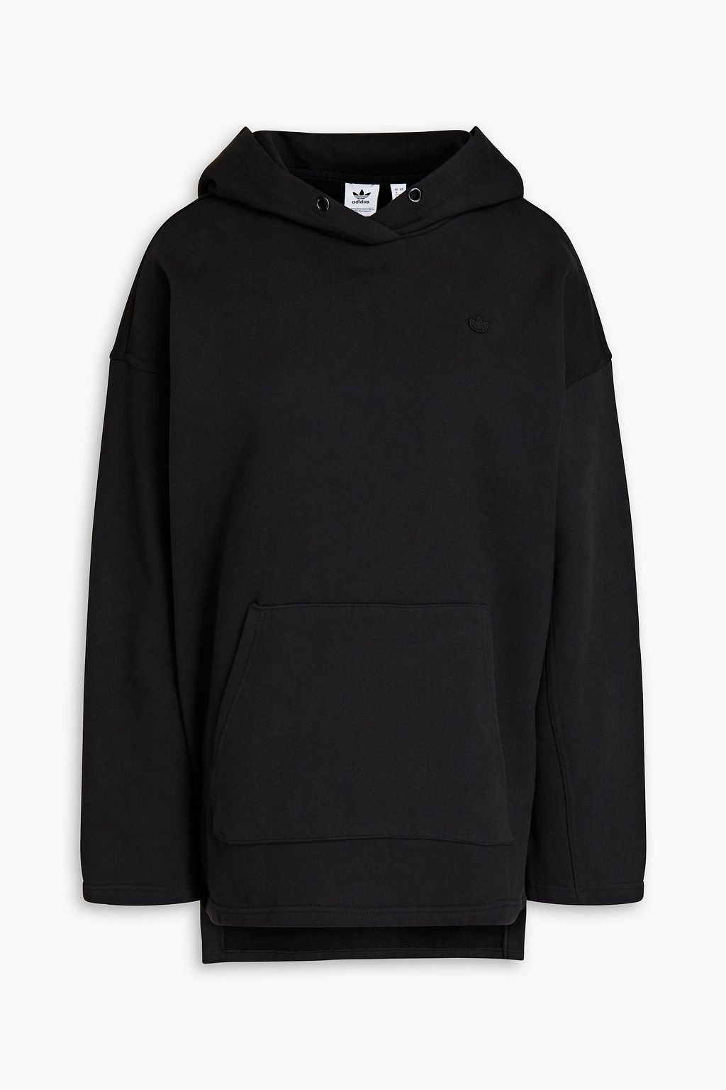 ADIDAS ORIGINALS Embroidered cotton-blend fleece hoodie Sale up to 70% off | THE OUTNET