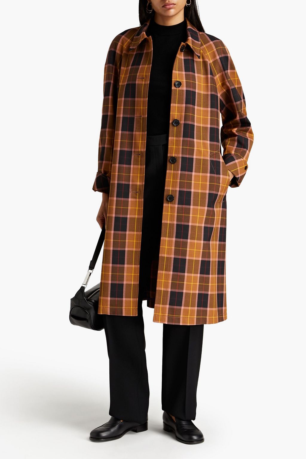 PS PAUL SMITH Checked twill coat