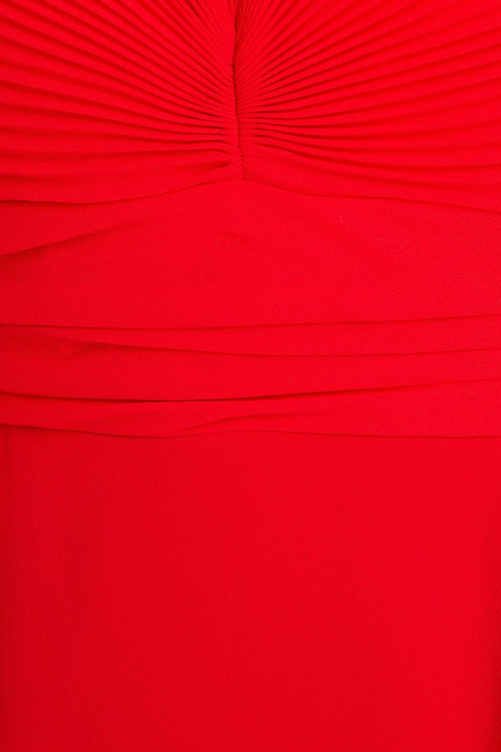 BADGLEY MISCHKA シフォン&クレープ ミディワンピース プリーツ入り