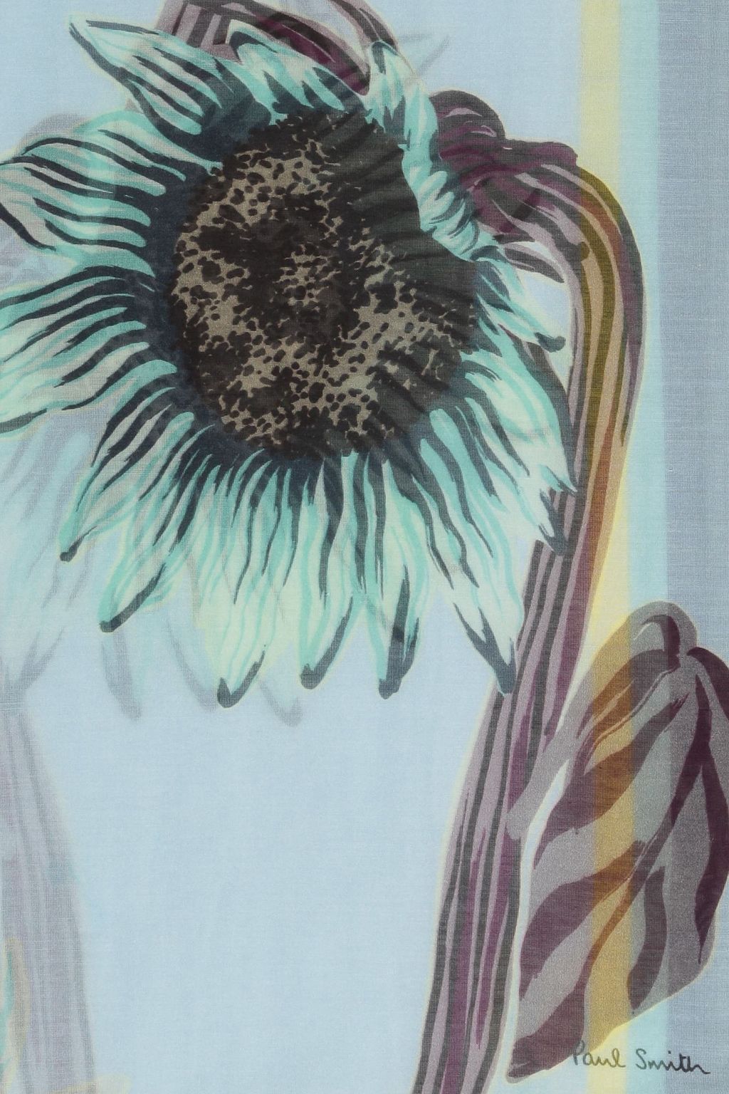 PAUL SMITH Floral-print cotton and silk-blend scarf