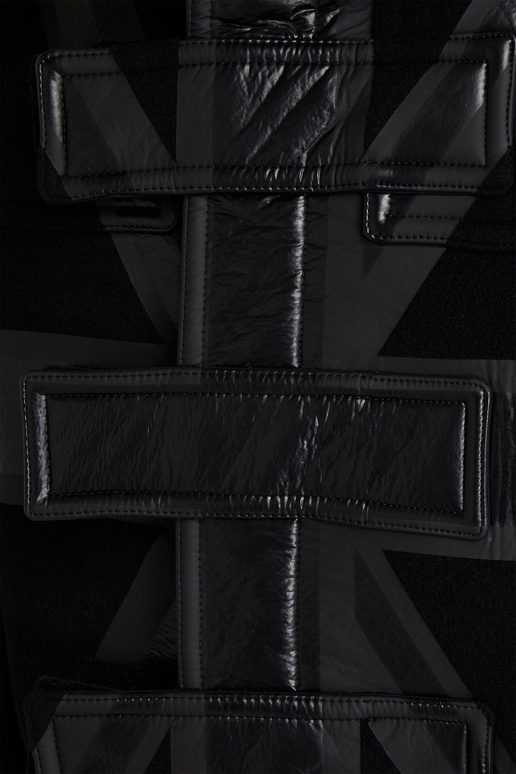 BURBERRY Coated wool-blend felt hooded coat