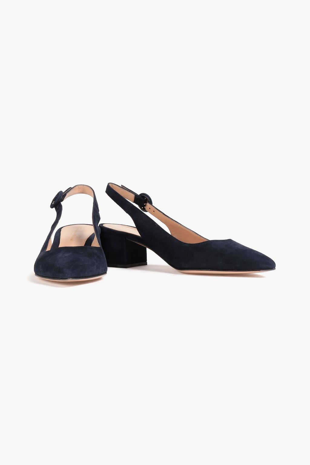 GIANVITO ROSSI Amee suede slingback pumps