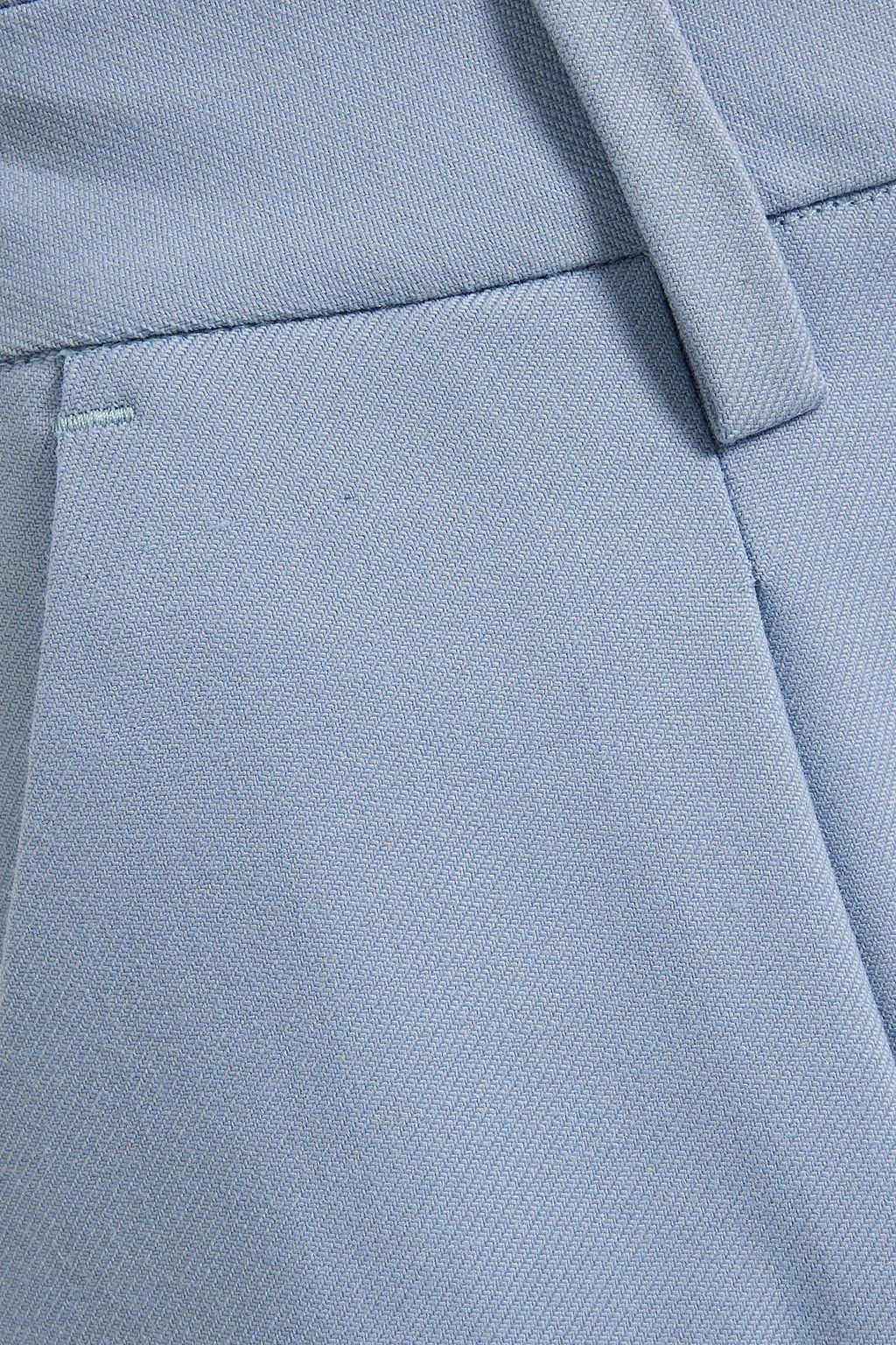 IRIS & INK Claire pleated twill tapered pants