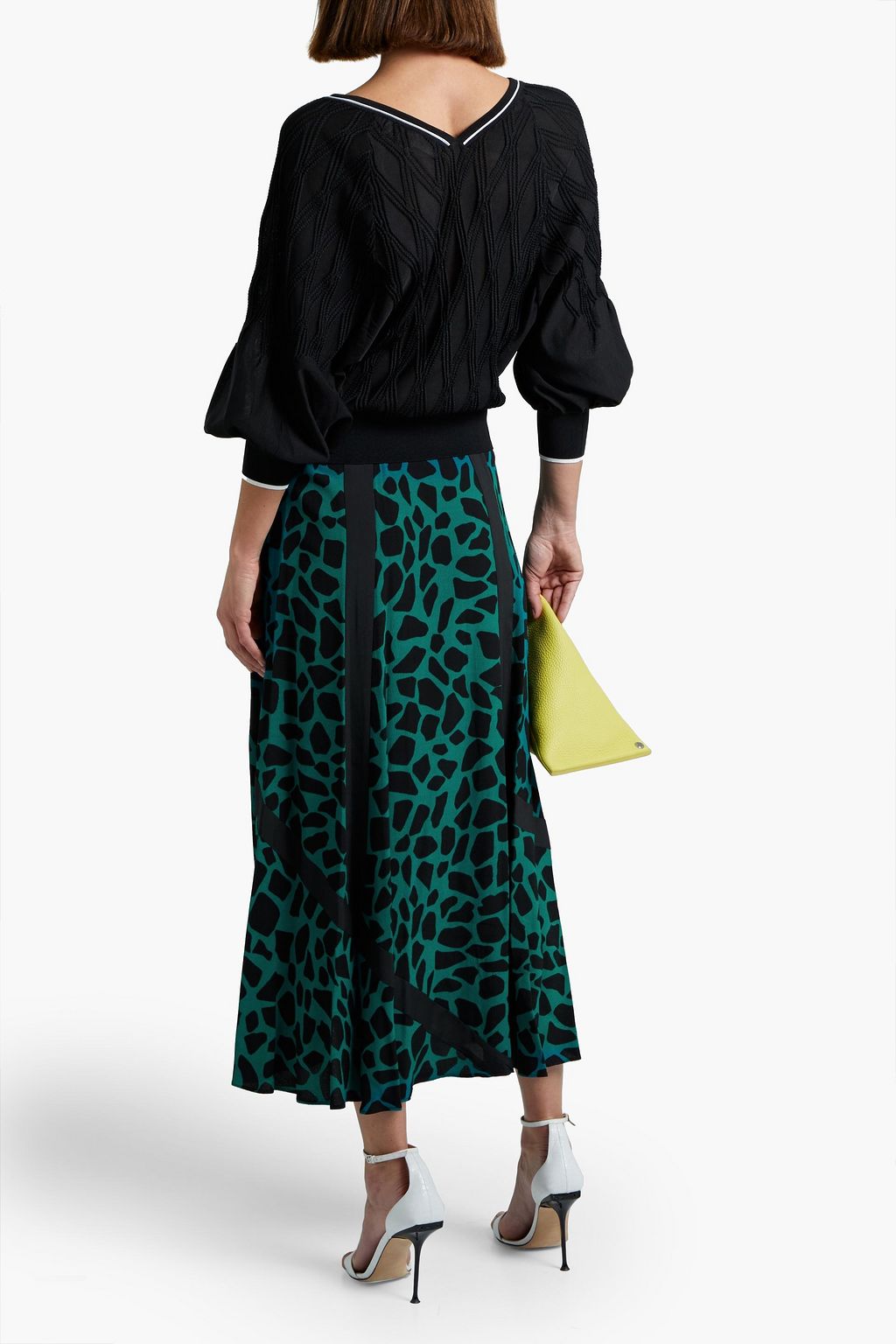 DIANE VON FURSTENBERG Bedruckter Midirock aus Crêpe