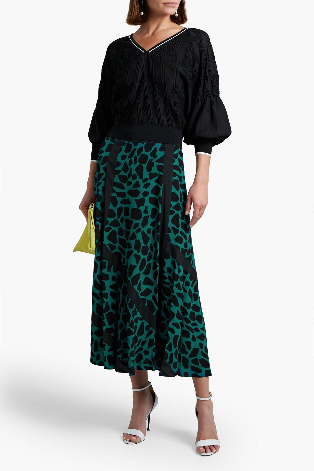 DIANE VON FURSTENBERG Bedruckter Midirock aus Crêpe