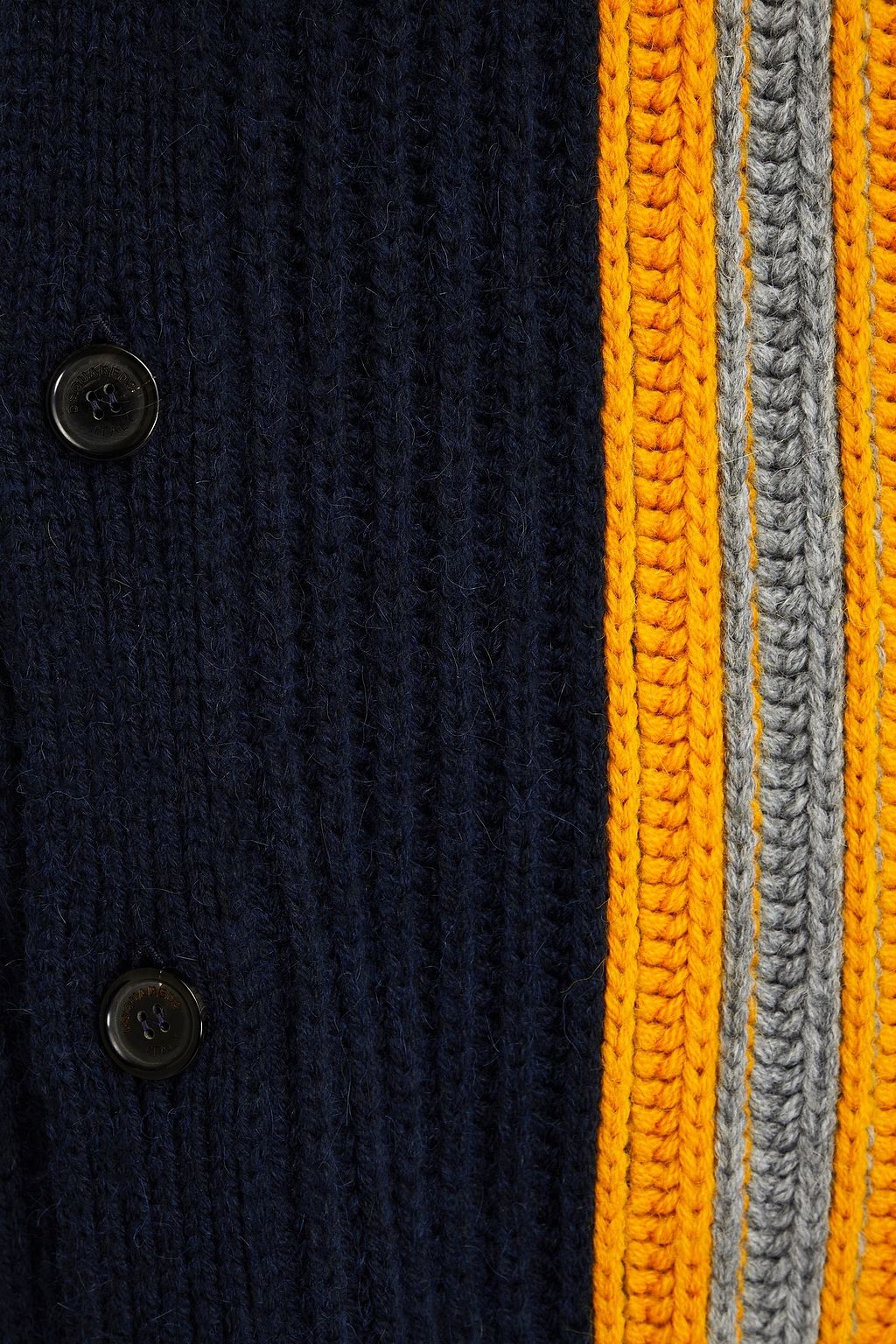 DSQUARED2 Striped ribbed-knit cardigan