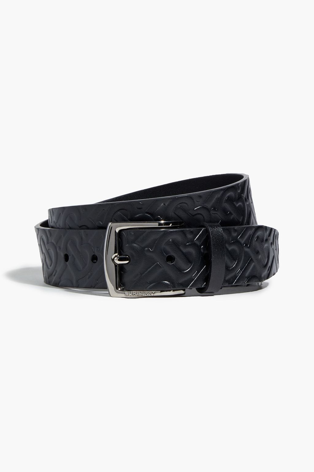 Logo-embossed leather belt | BURBERRY 