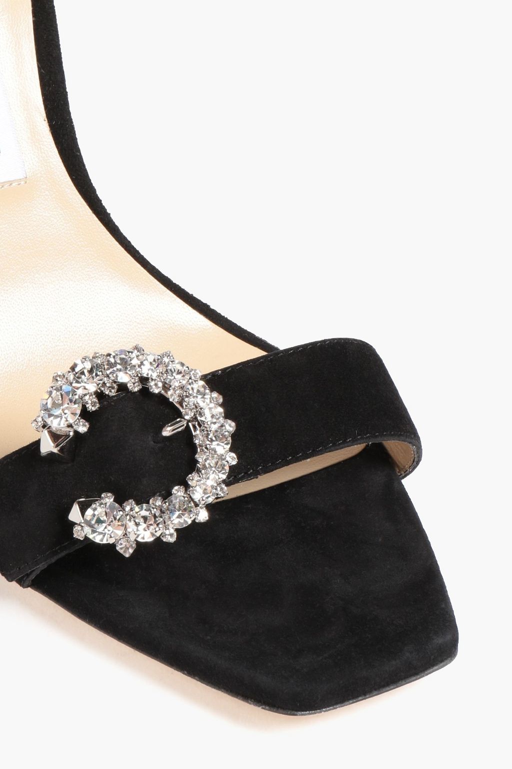 JIMMY CHOO Marsai 90 crystal-embellished suede sandals
