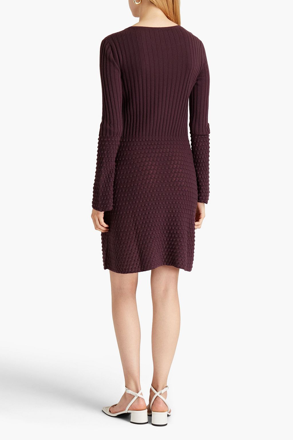 LORO PIANA Pompom-embellished cashmere mini dress