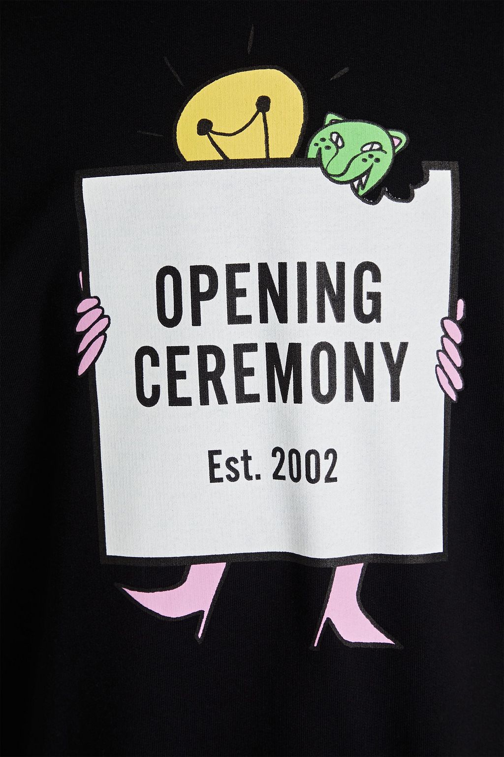 OPENING CEREMONY Printed cotton-fleece sweatshirt