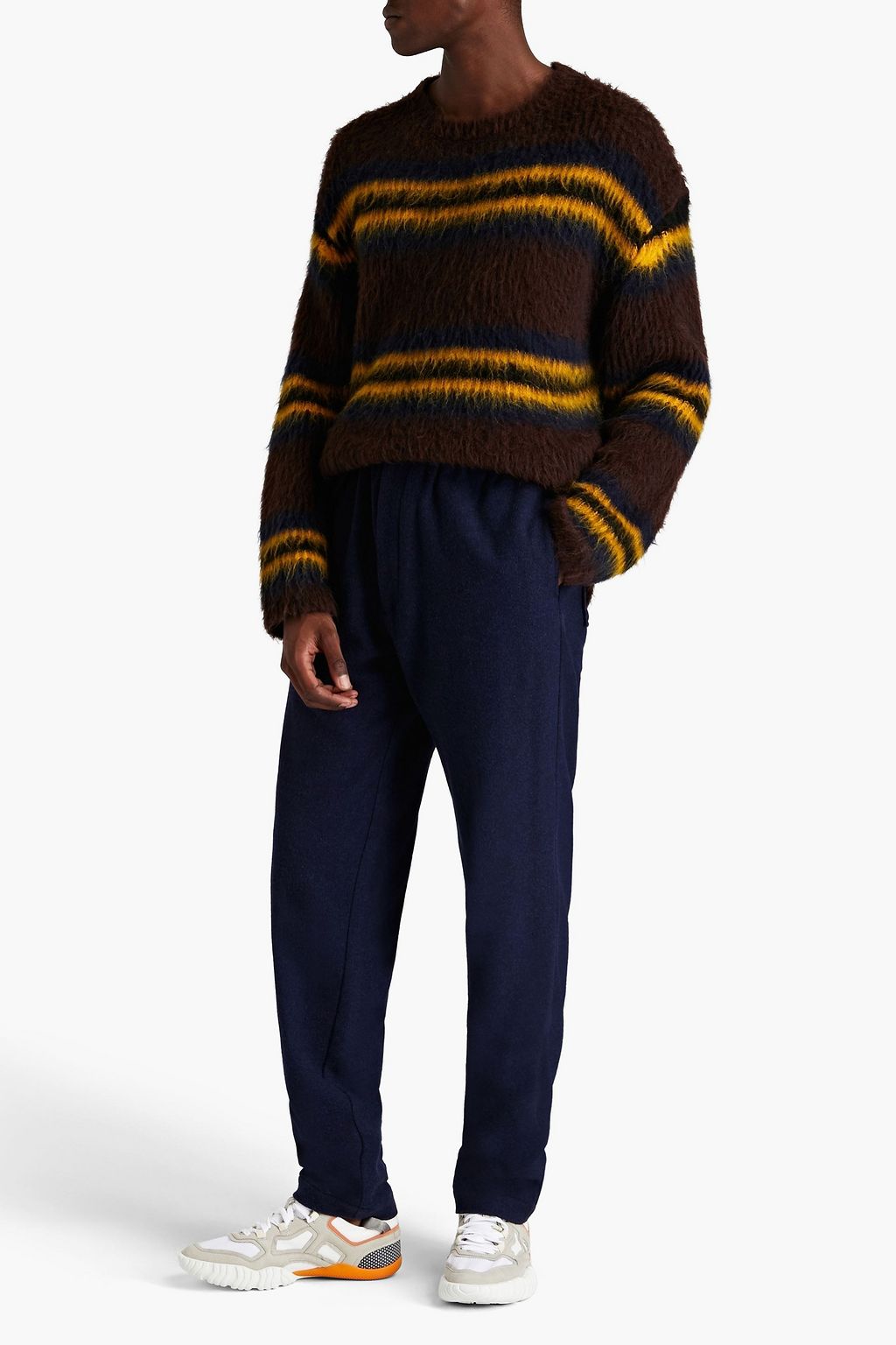 KENZO Tapered wool-blend twill pants