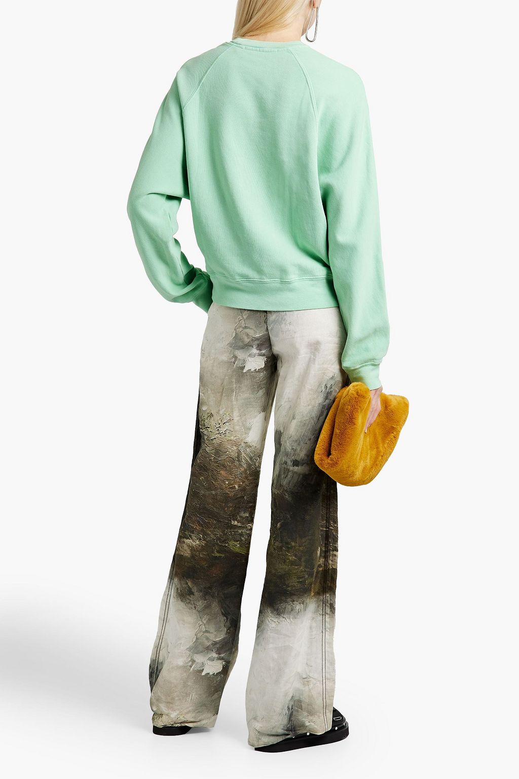 PROENZA SCHOULER Printed French cotton-terry sweatshirt