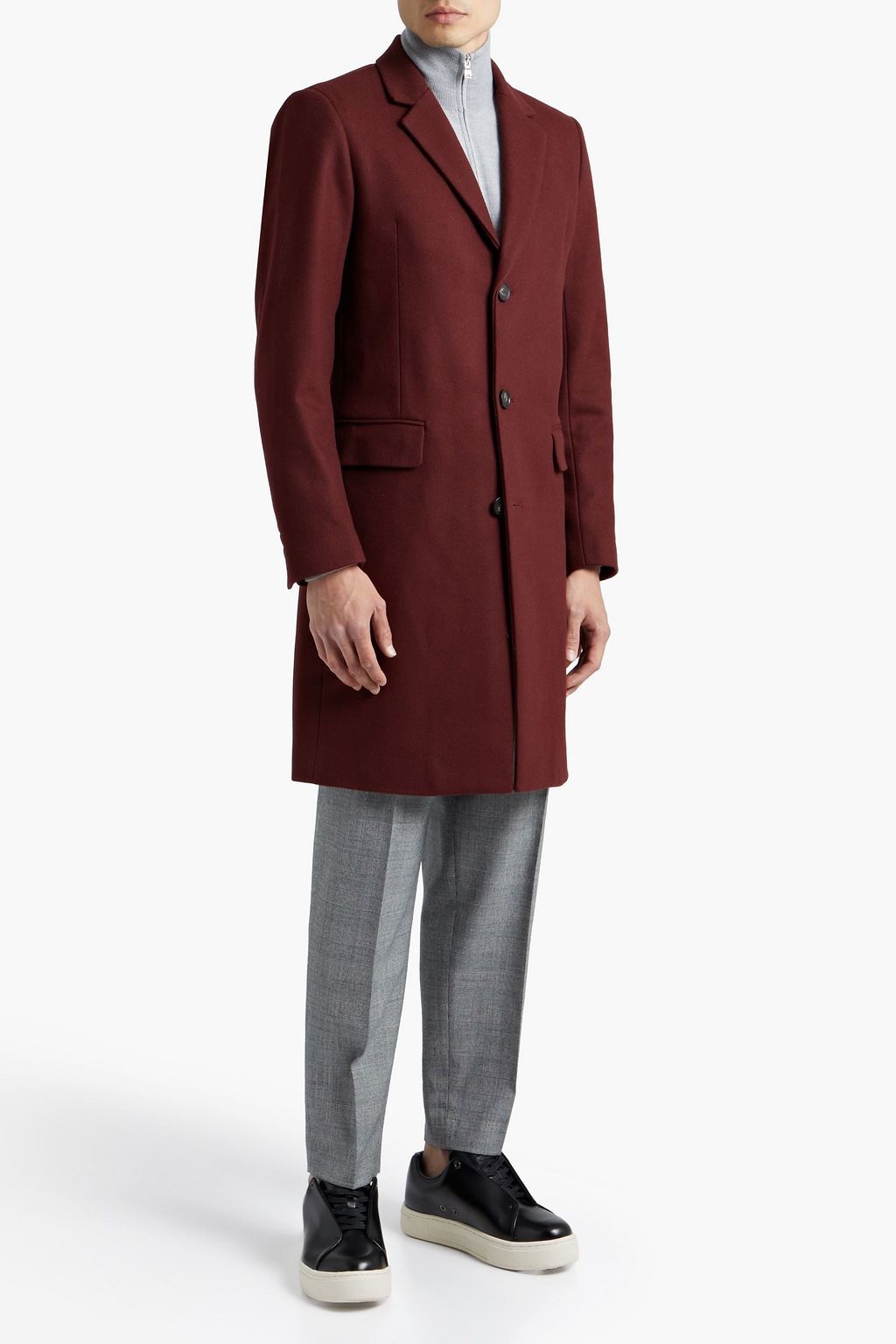 SANDRO Wool-blend coat