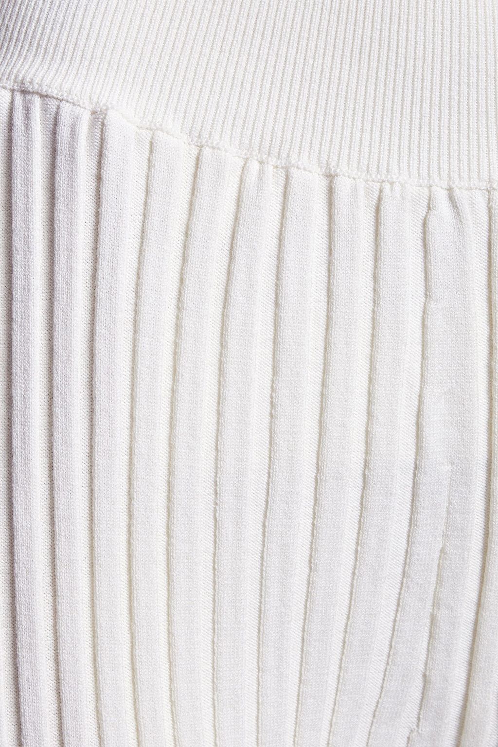 STELLA MCCARTNEY Cropped ribbed wool-blend leggings