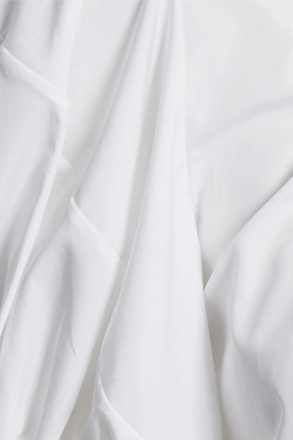 STELLA MCCARTNEY Gathered cotton-poplin blouse