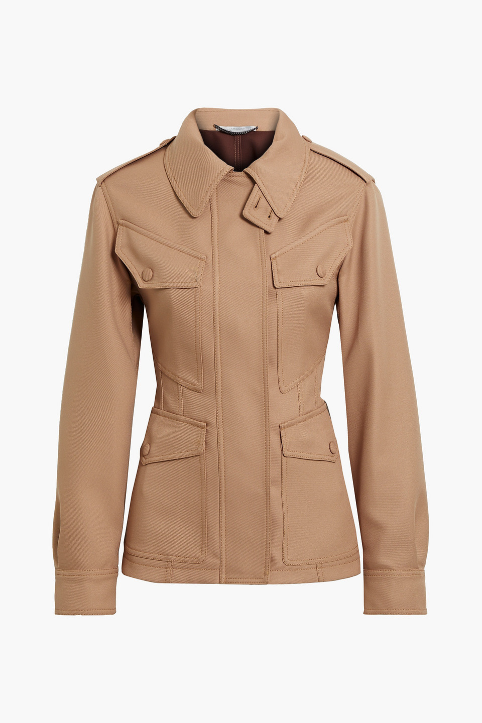 Stella Mccartney Ava Twill Jacket In Light Brown