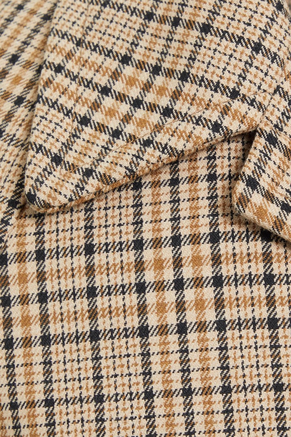 SANDRO Checked woven trench coat