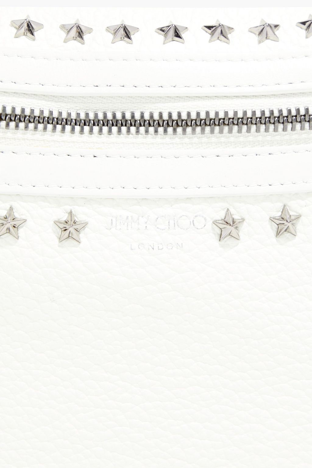JIMMY CHOO York studded pebbled-leather belt bag