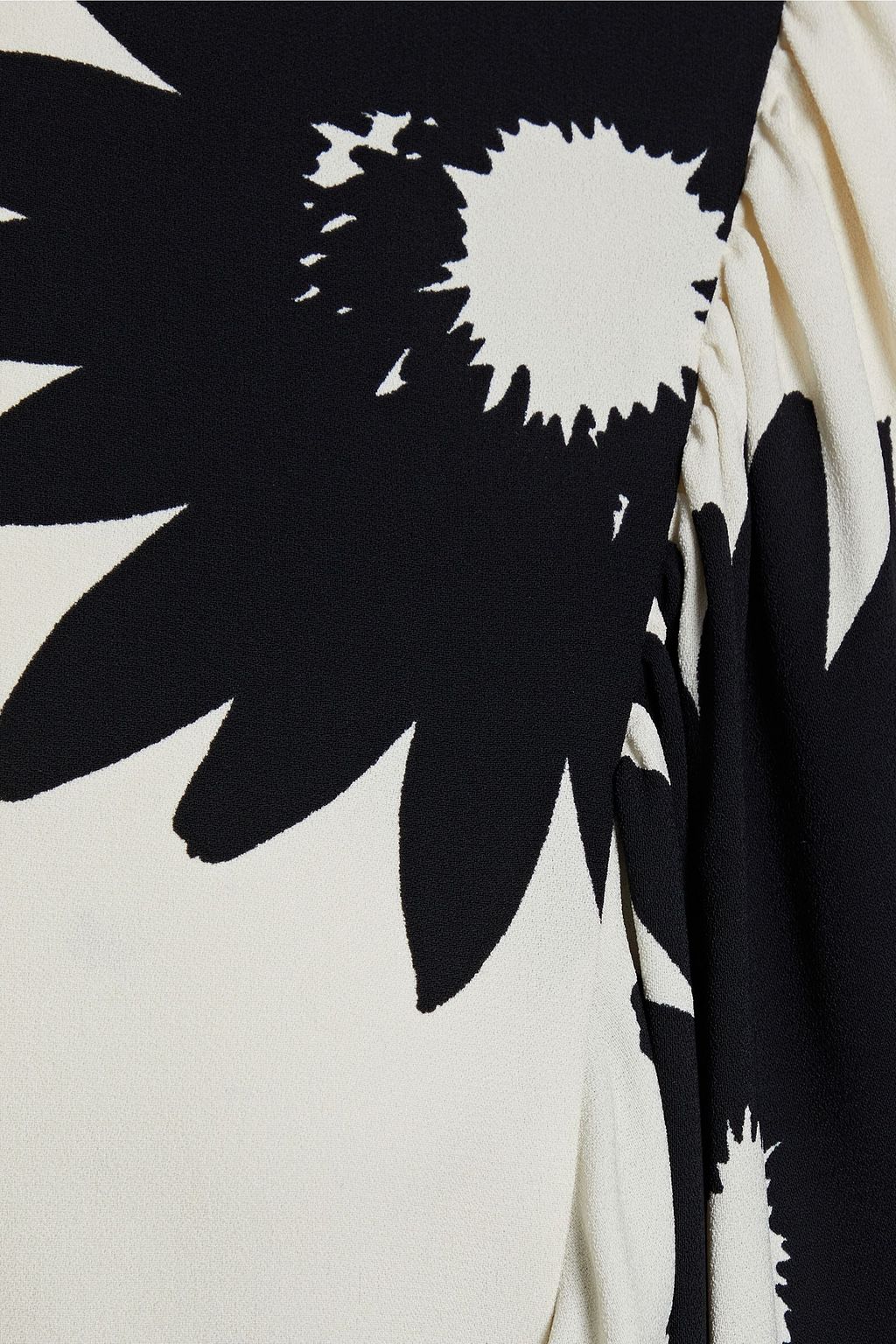 STELLA MCCARTNEY Luciana gathered floral-print crepe mini dress
