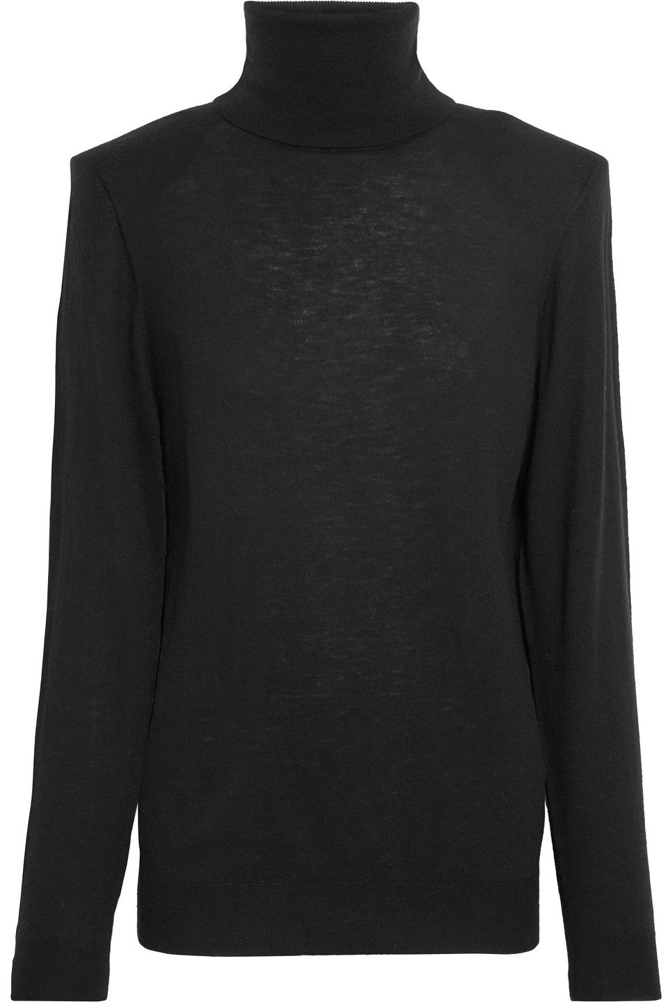 Loulou Studio Cashmere Drop-shoulder Turtleneck Sweater In Black