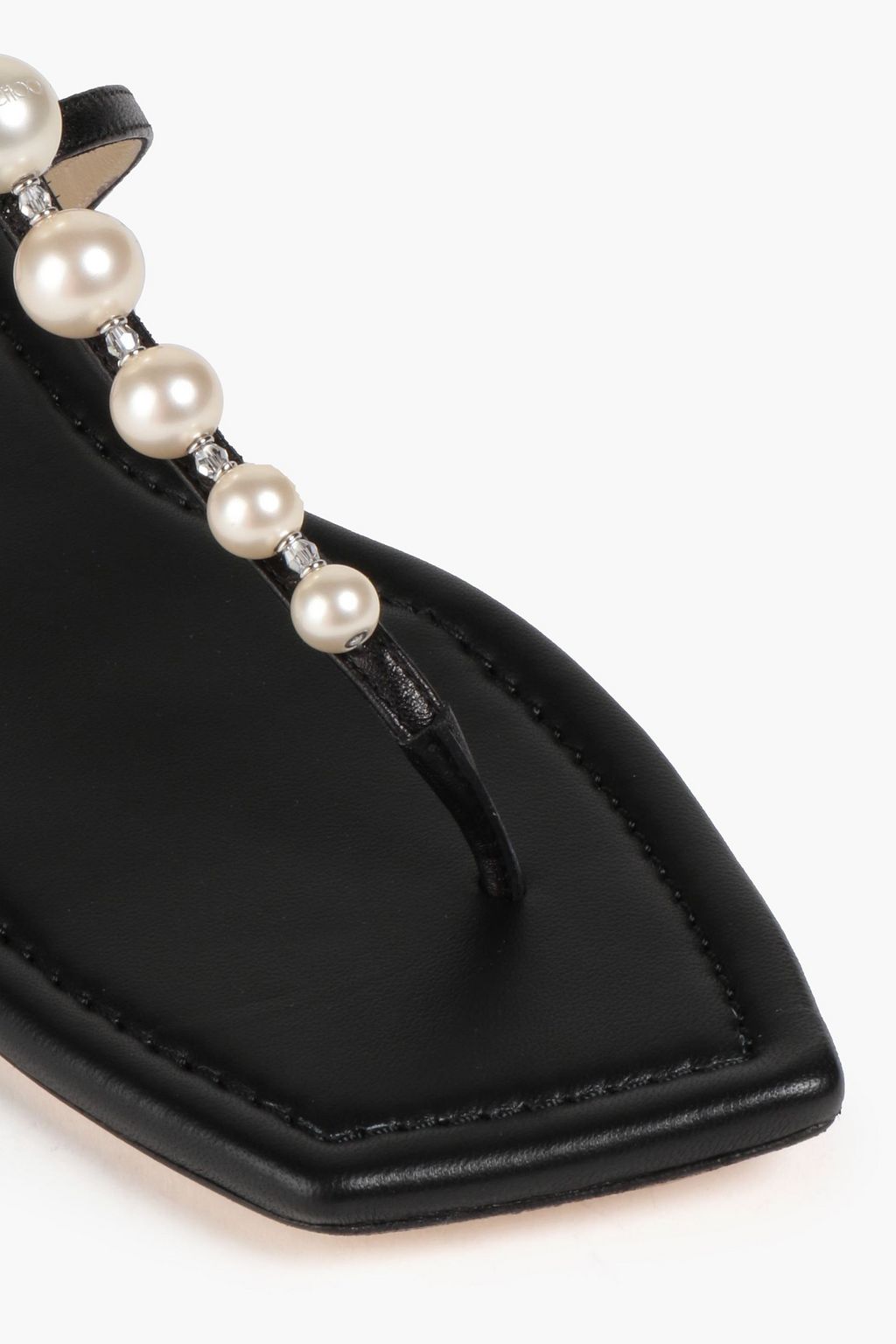 JIMMY CHOO Alaina embellished leather sandals