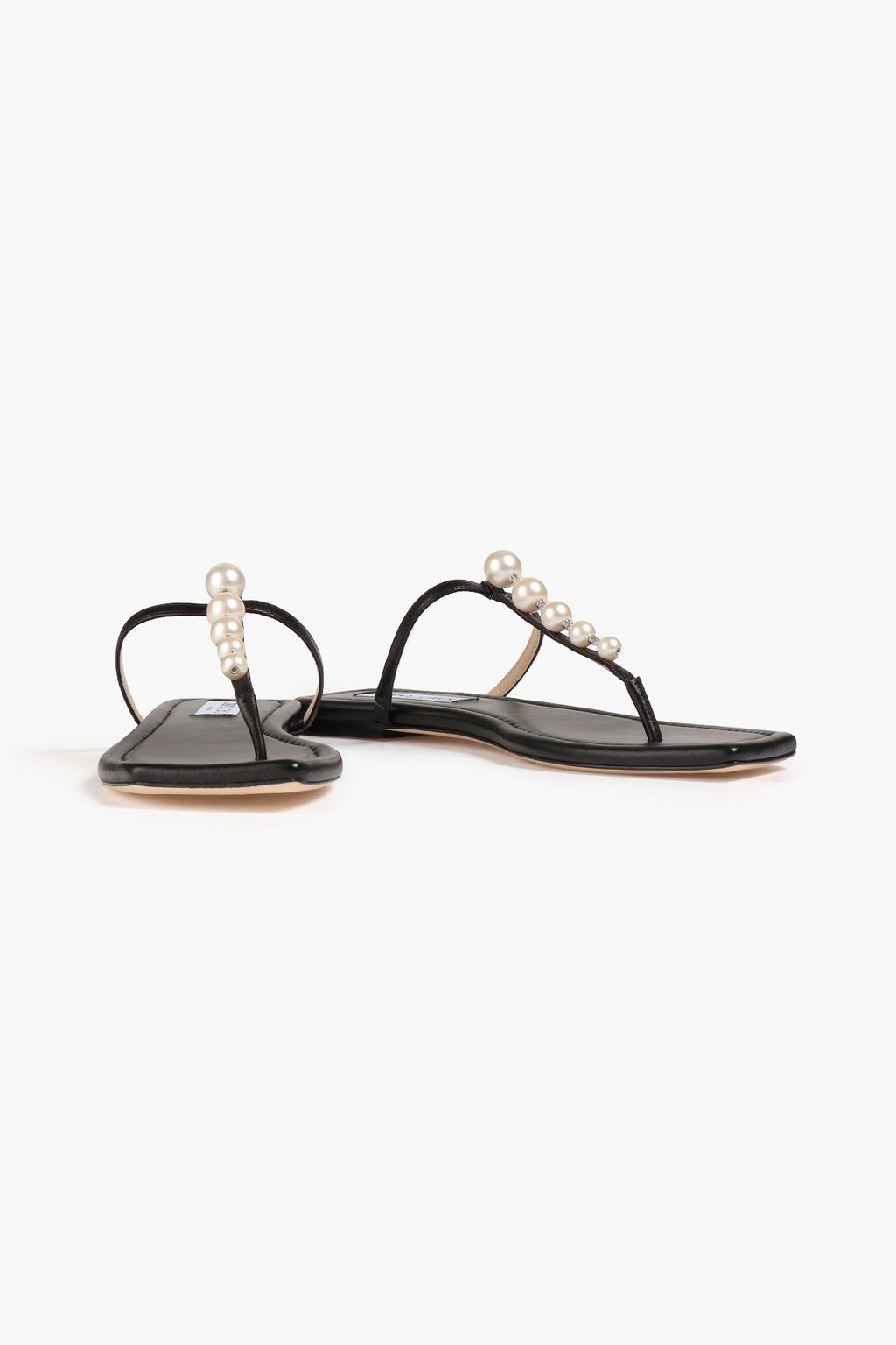 JIMMY CHOO Alaina embellished leather sandals
