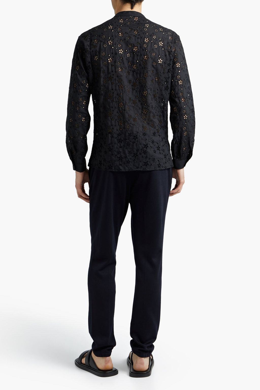 SAINT LAURENT Broderie anglaise shirt