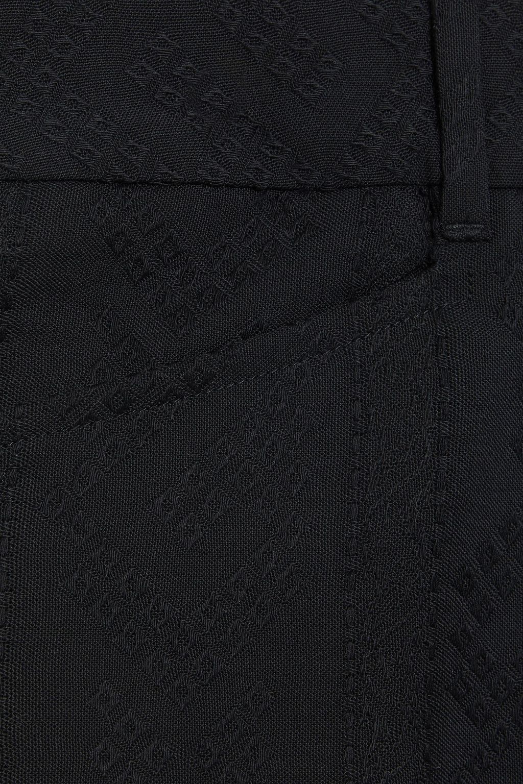 SAINT LAURENT Flared wool-jacquard pants