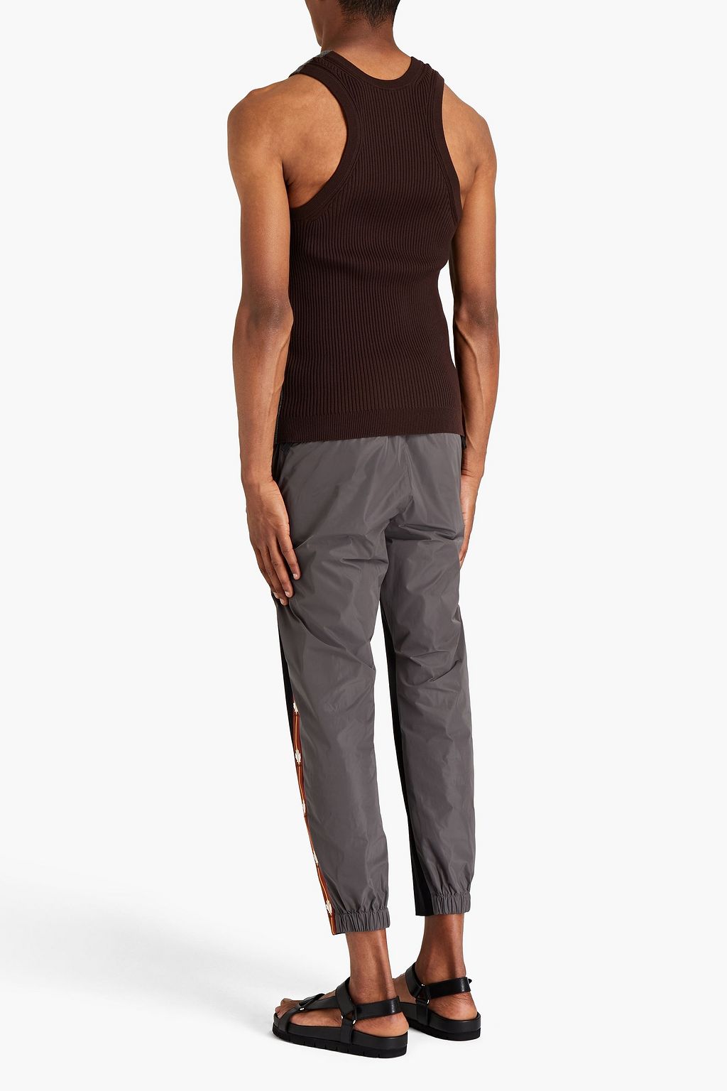 DSQUARED2 Cropped twill track pants