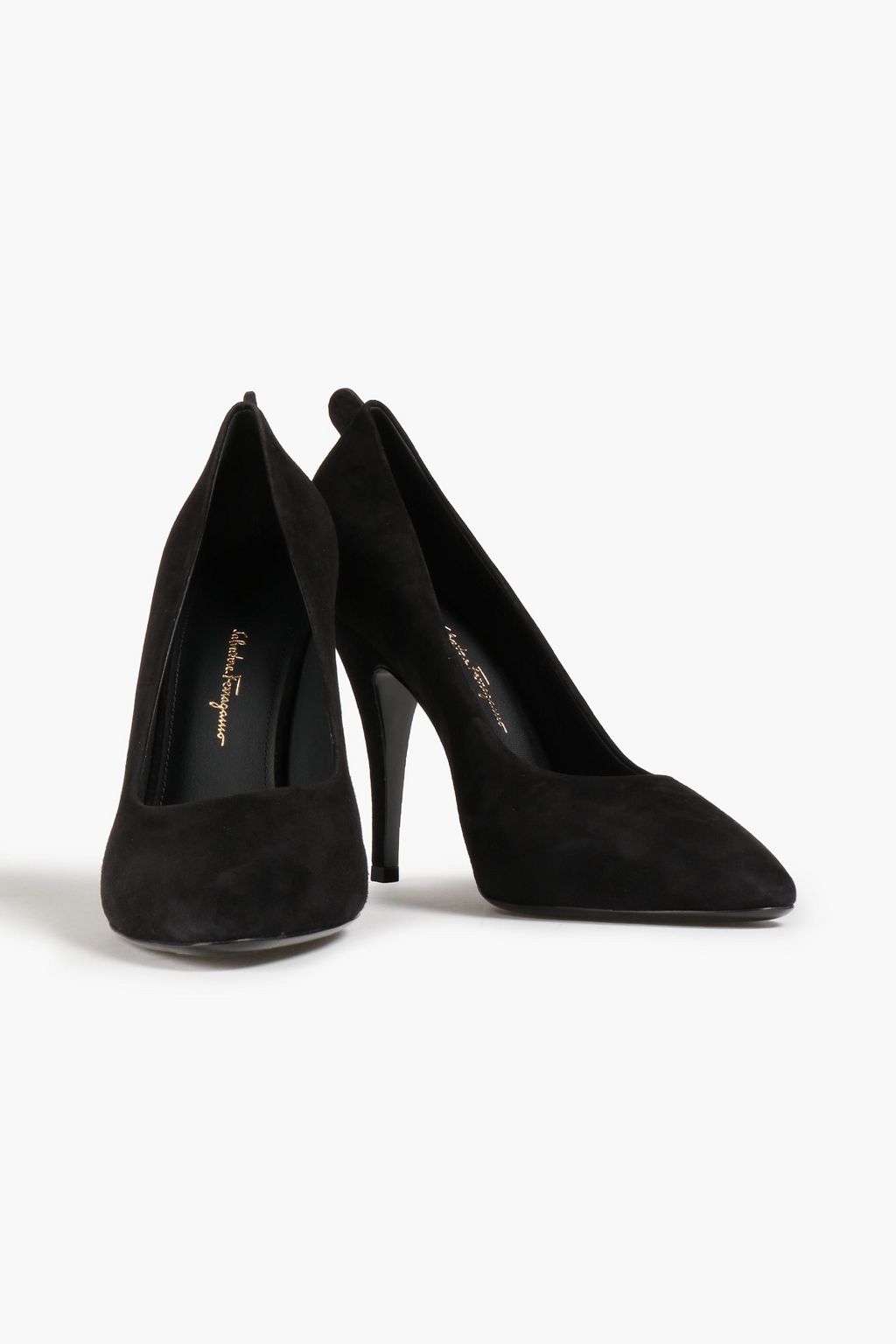 FERRAGAMO Judy suede pumps