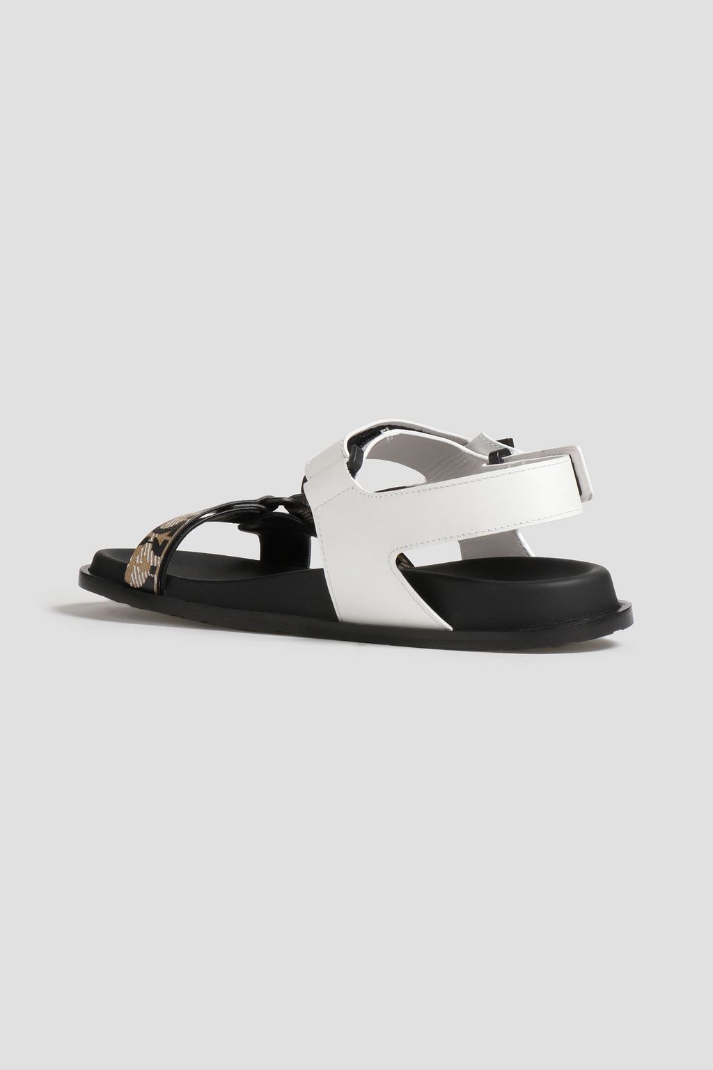 FERRAGAMO フェイクレザー サンダル ロゴプリント