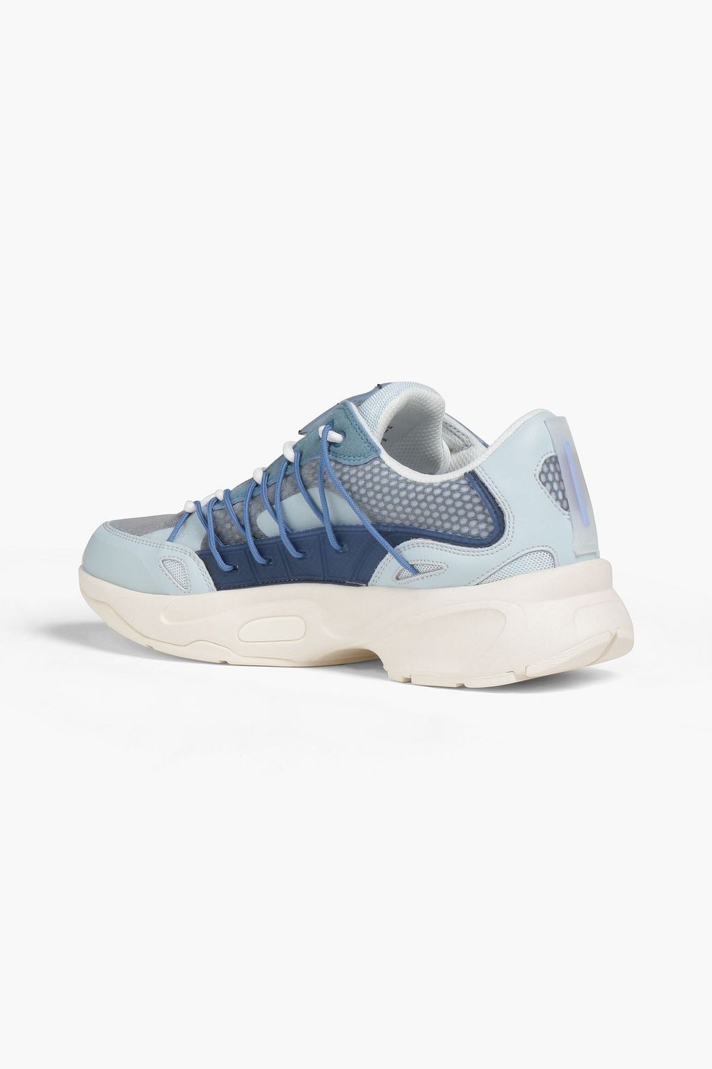 MCQ ALEXANDER MCQUEEN Aratana suede-trimmed leather and mesh sneakers