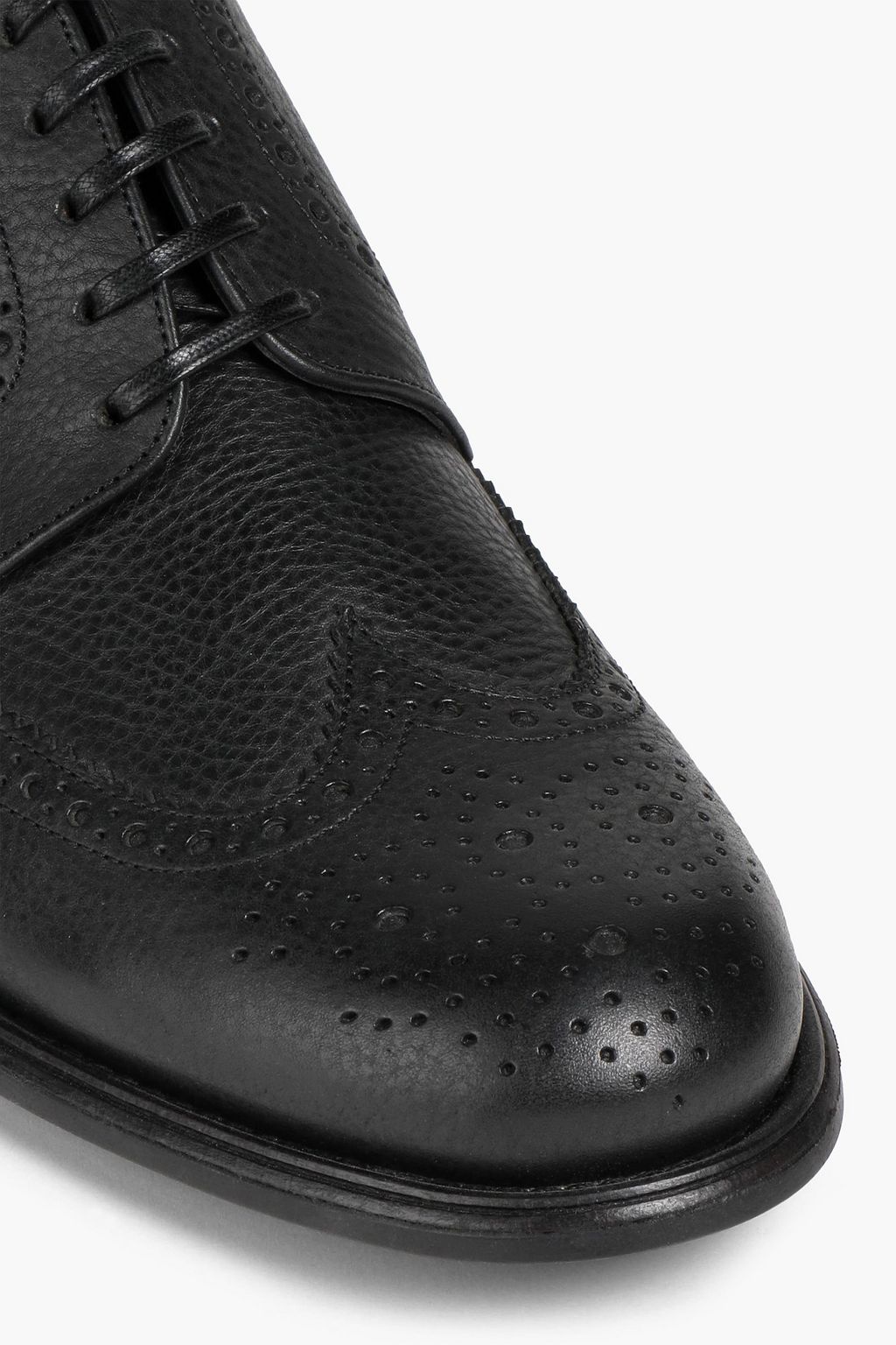 DOLCE & GABBANA Textured-leather brogues