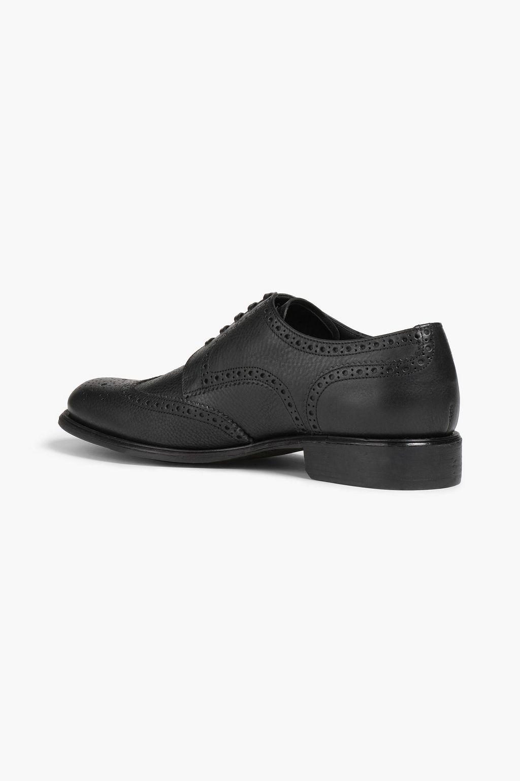 DOLCE & GABBANA Textured-leather brogues