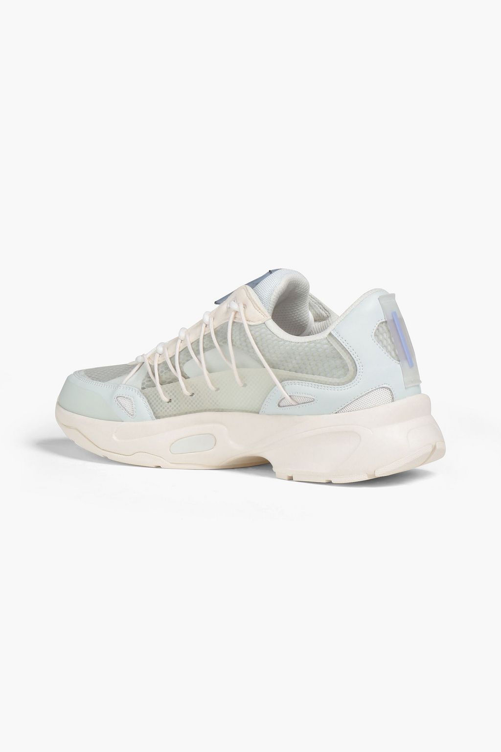 MCQ ALEXANDER MCQUEEN Aratana suede-trimmed leather and mesh sneakers