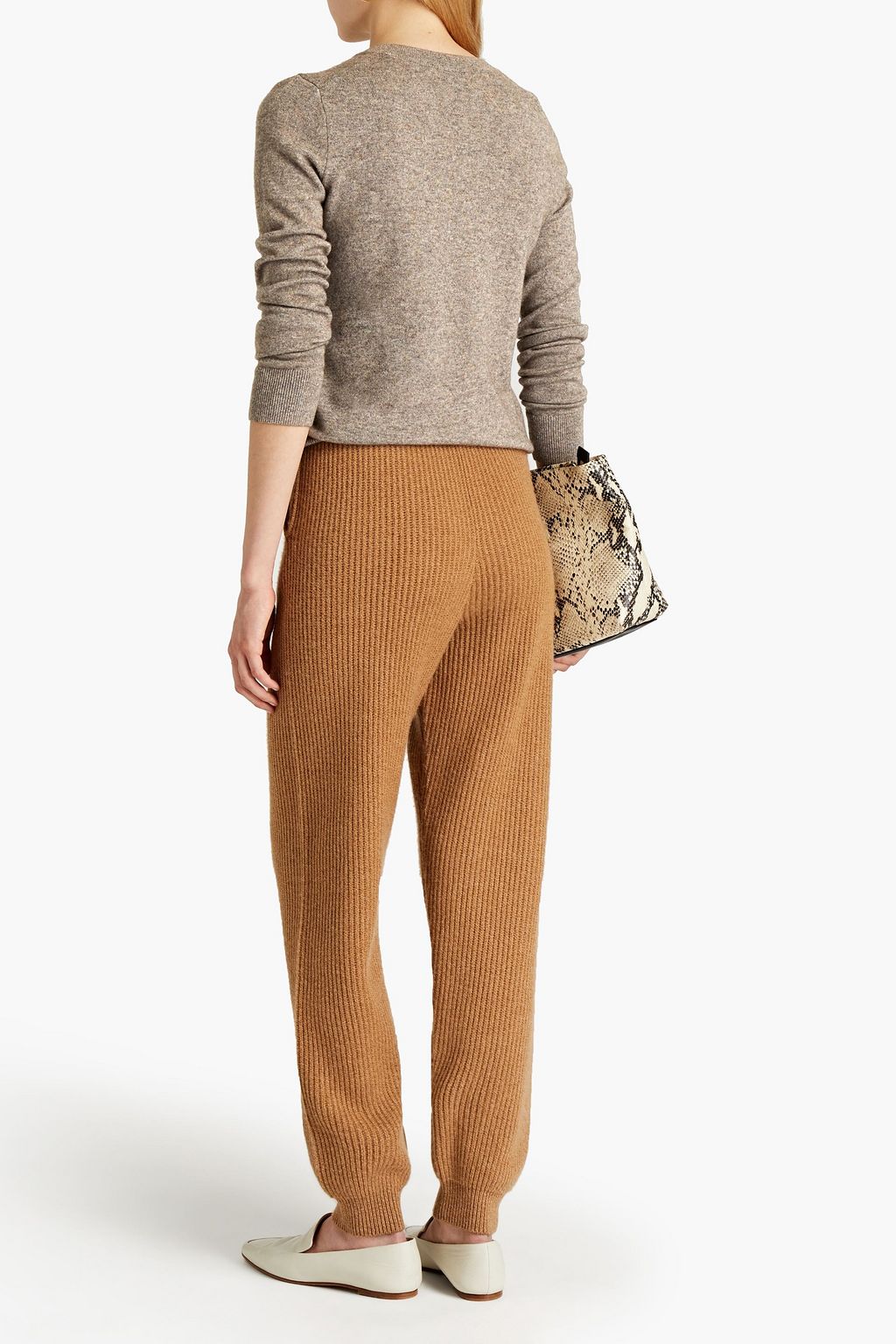 VINCE. Mélange wool and cashmere-blend sweater