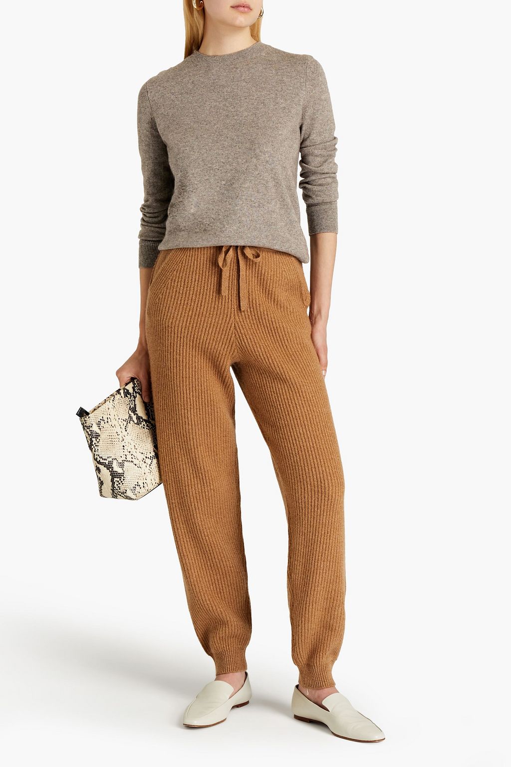 VINCE. Mélange wool and cashmere-blend sweater