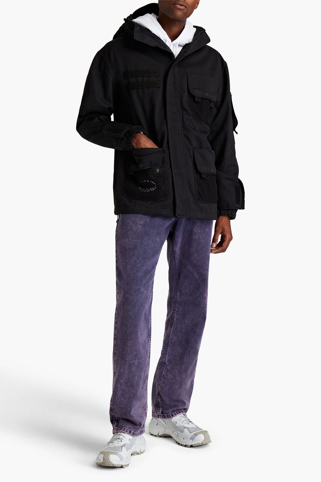 MCQ ALEXANDER MCQUEEN Mesh-trimmed cotton-drill parka