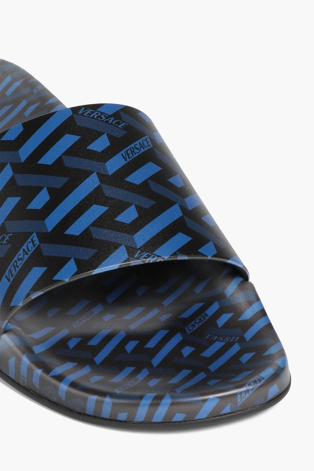 VERSACE Logo-print rubber slides