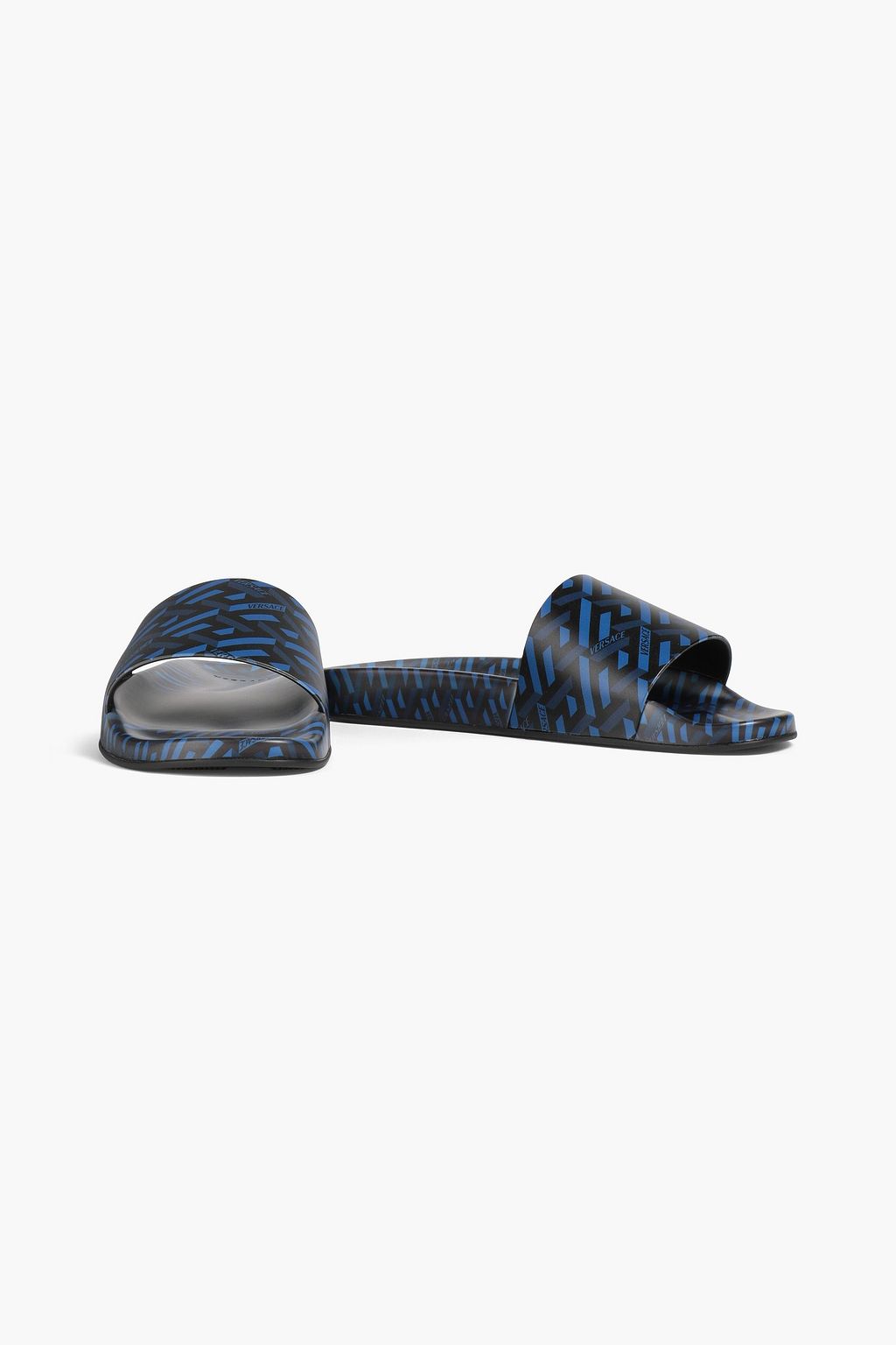 VERSACE Logo-print rubber slides