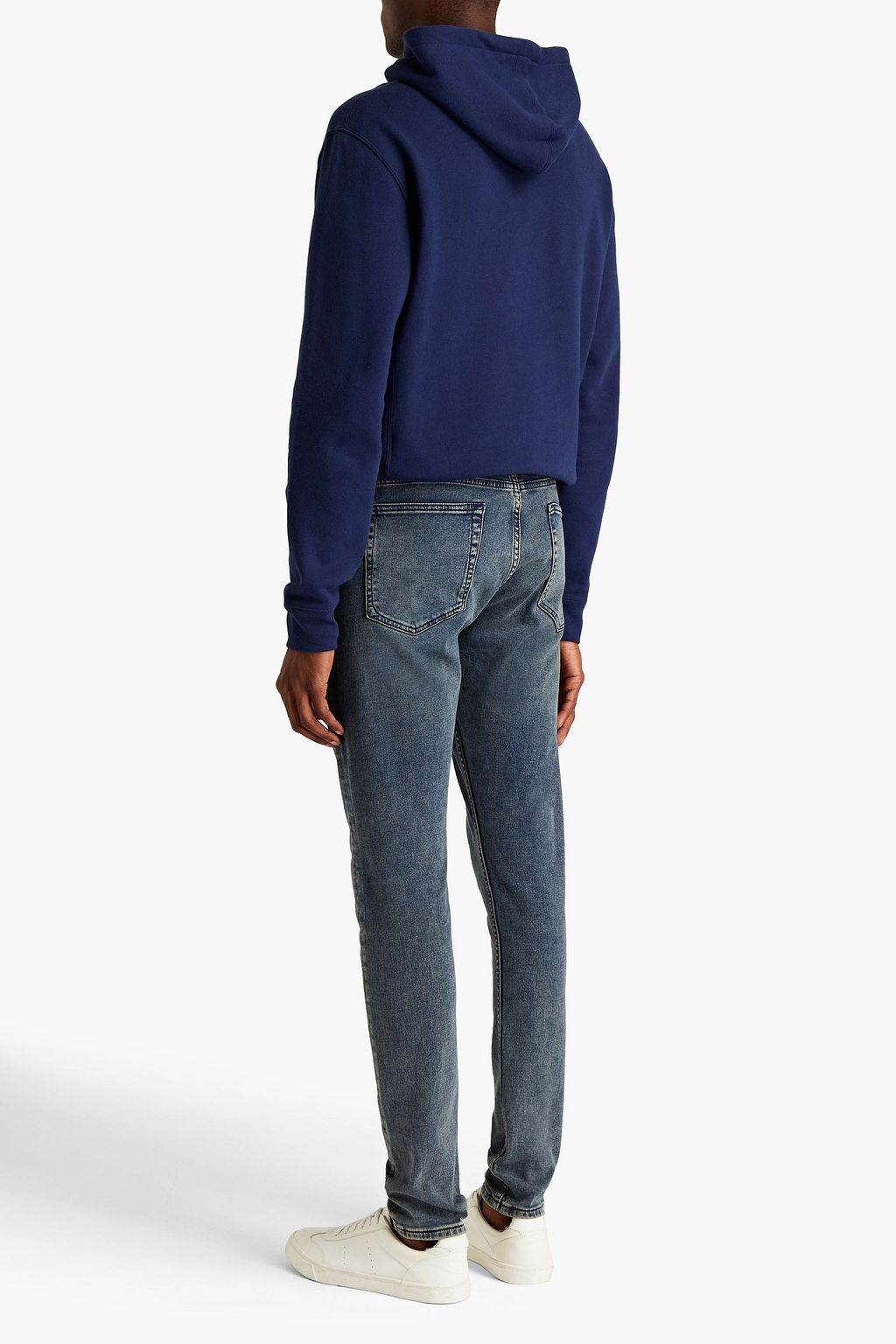 SAINT LAURENT Printed cotton-jersey hoodie