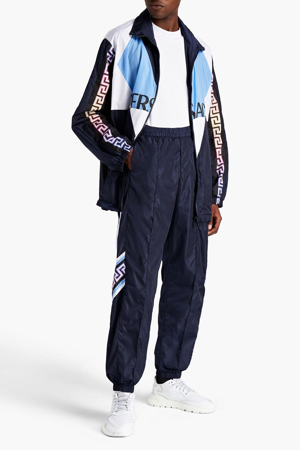 VERSACE Printed shell track pants