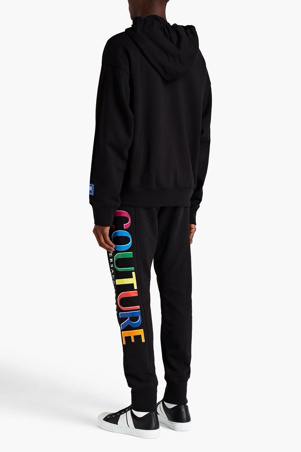 VERSACE JEANS COUTURE Sporthose aus Baumwollfleece mit Print