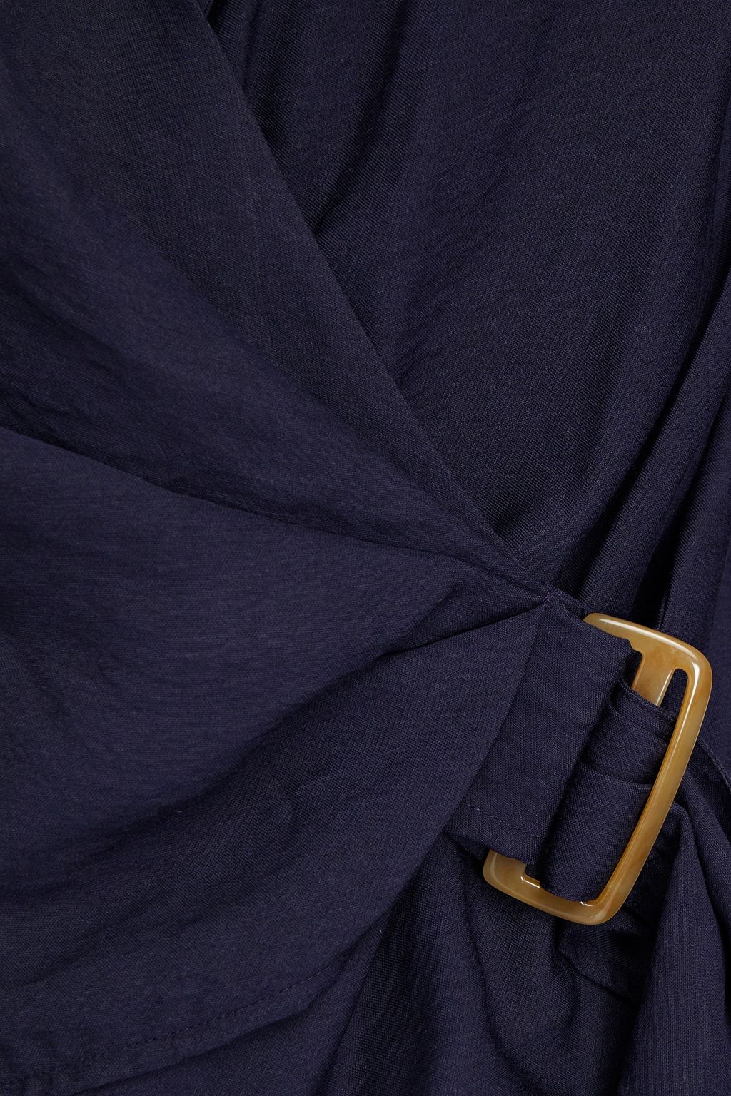 VINCE. Cropped draped twill wrap top
