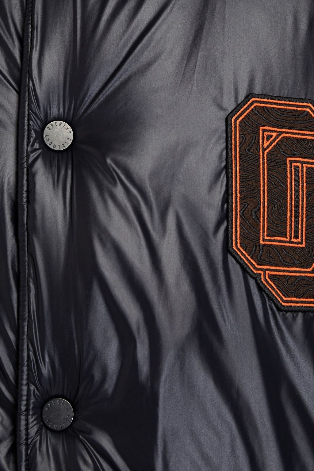 OPENING CEREMONY Oversized appliquéd shell bomber jacket