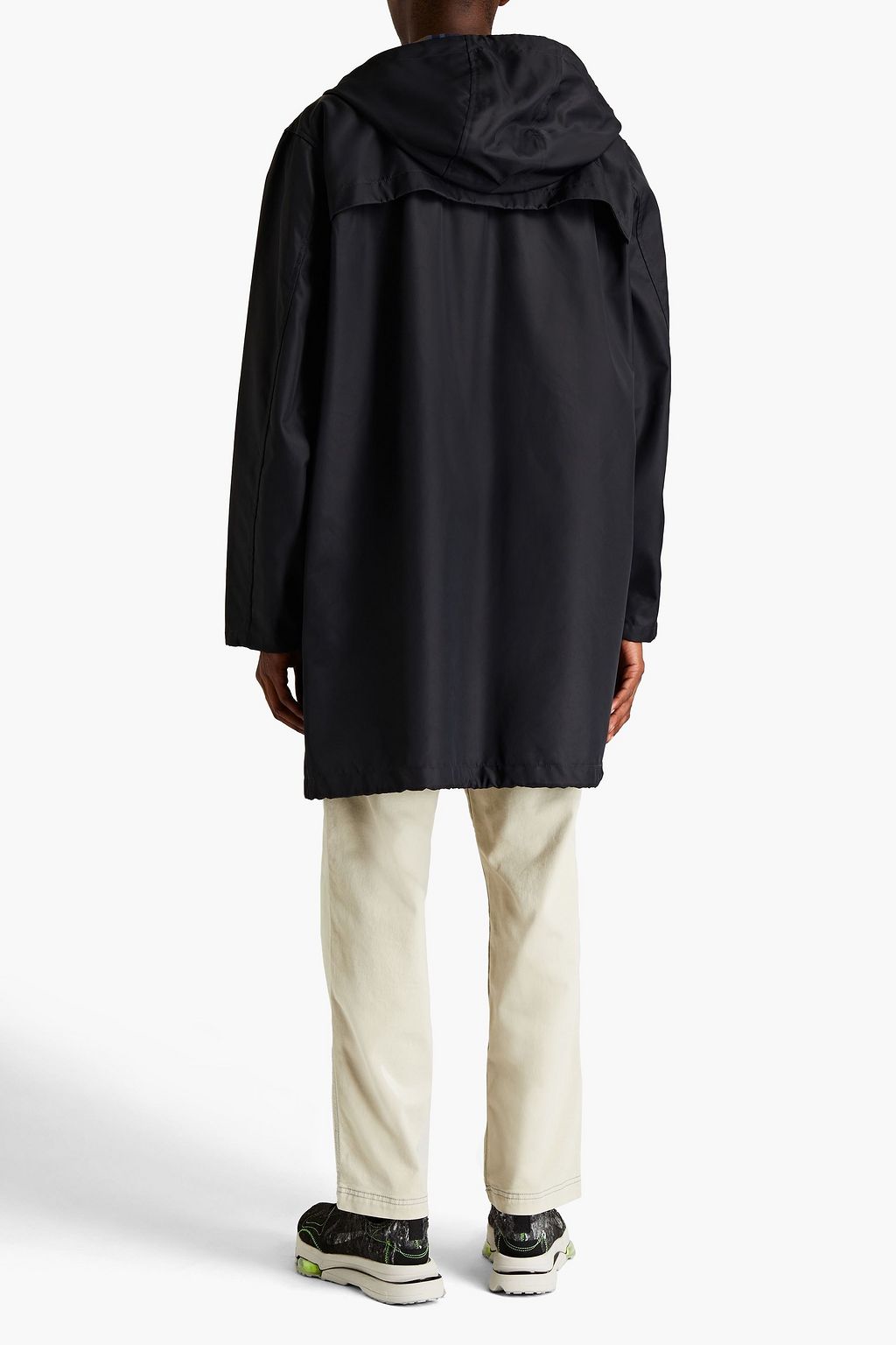 OFF-WHITE™ Regenmantel aus Twill mit Kapuze
